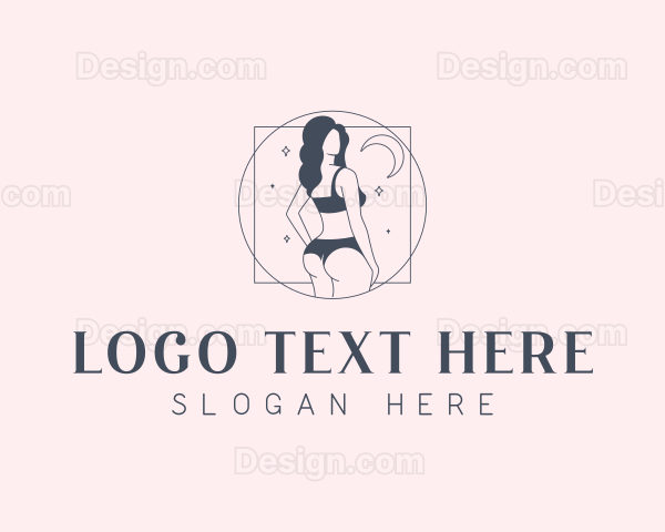 Sexy Woman Cosmetology Logo