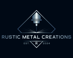 Laser Industrial Metalwork logo design