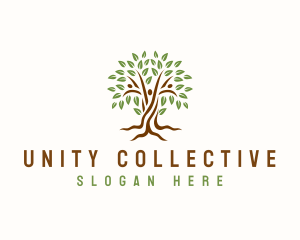 Nature Tree Unity logo design