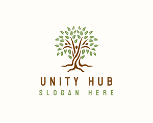 Nature Tree Unity logo design