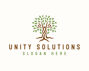 Nature Tree Unity logo design