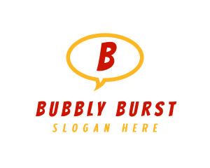 Comic Speech Bubble logo design