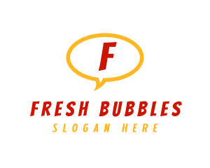 Comic Speech Bubble logo design