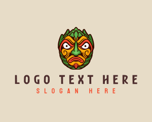 Tribal Ethnic Mask logo