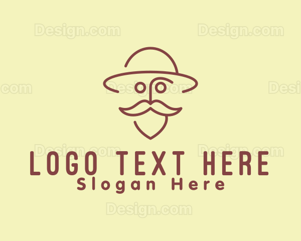 Old Man Traveler Hat Logo