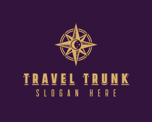 Night Travel Compass   logo design