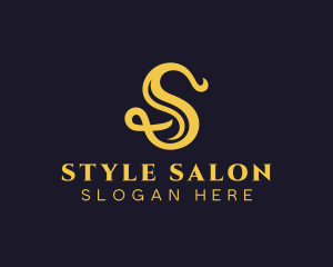 Hairdresser Beauty Salon Letter S logo design