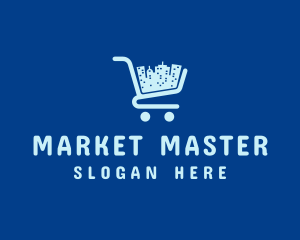 Cityscape Market Cart  logo design