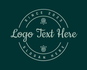 Rose Badge Wordmark logo