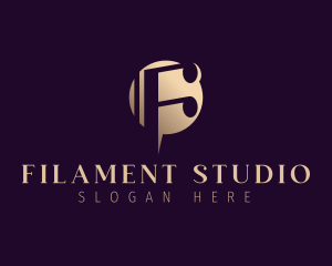 Studio Musical Note logo design