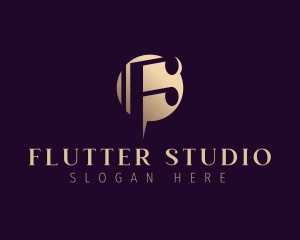 Studio Musical Note logo design