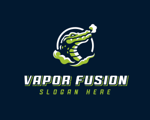 Alligator Smoking Vape logo design