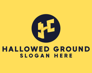 Yellow Letter H logo design