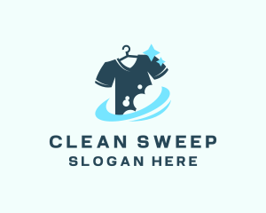 Shirt Laundry Cleaning logo