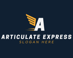 Express Wings Cargo Logistics logo design