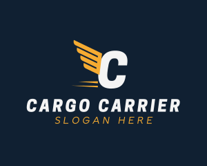 Express Wings Cargo Logistics logo design