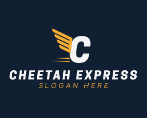 Express Wings Cargo Logistics logo design