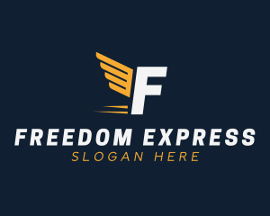 Express Wings Cargo Logistics logo design