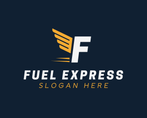 Express Wings Cargo Logistics logo design