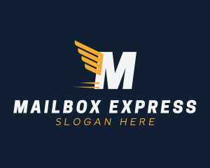 Express Wings Cargo Logistics logo design