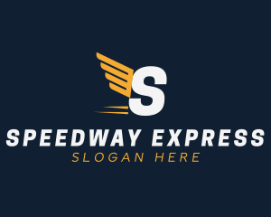 Express Wings Cargo Logistics logo design