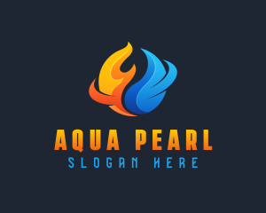 Industrial Fire Water logo design