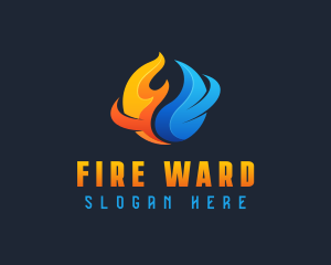 Industrial Fire Water logo design