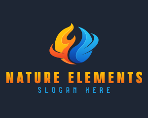 Industrial Fire Water logo design