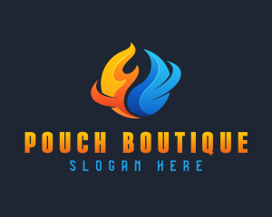 Industrial Fire Water logo design