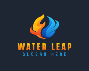 Industrial Fire Water logo design