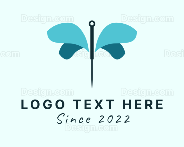 Butterfly Wings Needle Logo