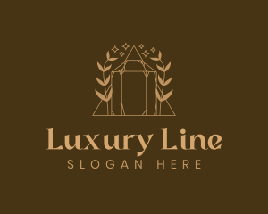 Luxurious Boutique Gemstone Wreath logo design