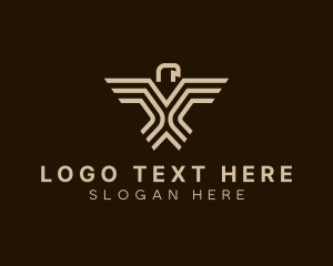 Brown Geometric Hawk logo