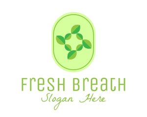 Green Natural Leaves logo design