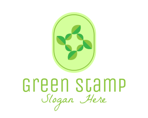 Green Natural Leaves logo design