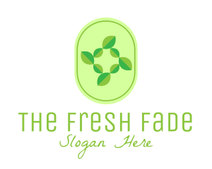 Green Natural Leaves logo design