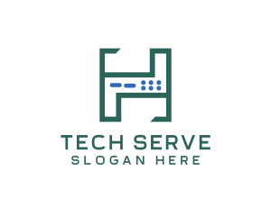 Server Tech Letter H logo