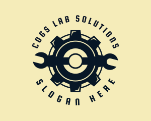 Mechanic Cog Wrench  logo design