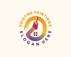 Paint House Maintenance logo design