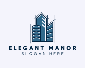 High Tower Building logo design