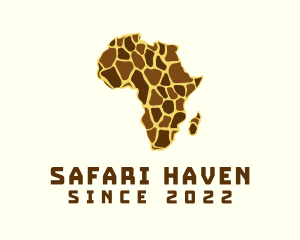 Giraffe Safari Zoo logo design