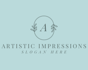 Organic Elegant Leaves logo design