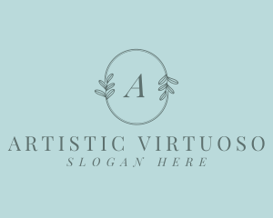 Organic Elegant Leaves logo design