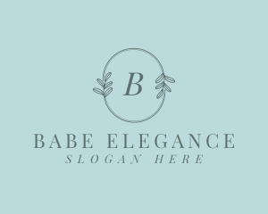 Organic Elegant Leaves logo design