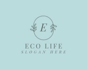 Organic Elegant Leaves logo design