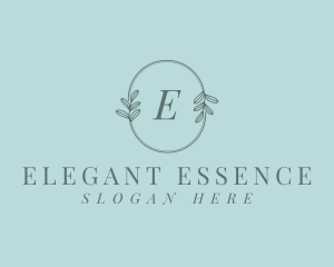 Organic Elegant Leaves logo design