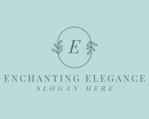 Organic Elegant Leaves logo design