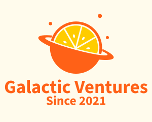 Fresh Orange Planet logo design