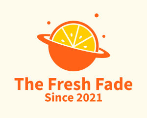 Fresh Orange Planet logo design