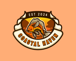 Coastal  Fish  Farm logo design